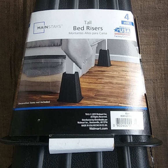 Mainstays | Accents | Mainstays Black Bed Risers | Poshmark